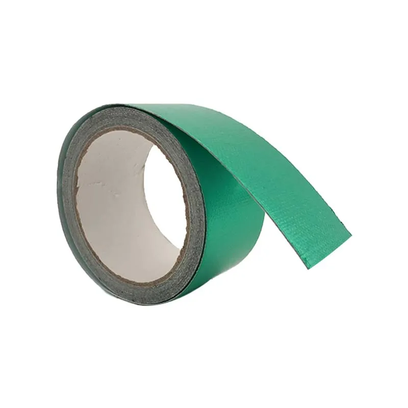 HVAC Alu solvent glue Aluminum Foil Fiberglass Thick Aluglass Fiber Green Aluminium Glass Cloth Tape