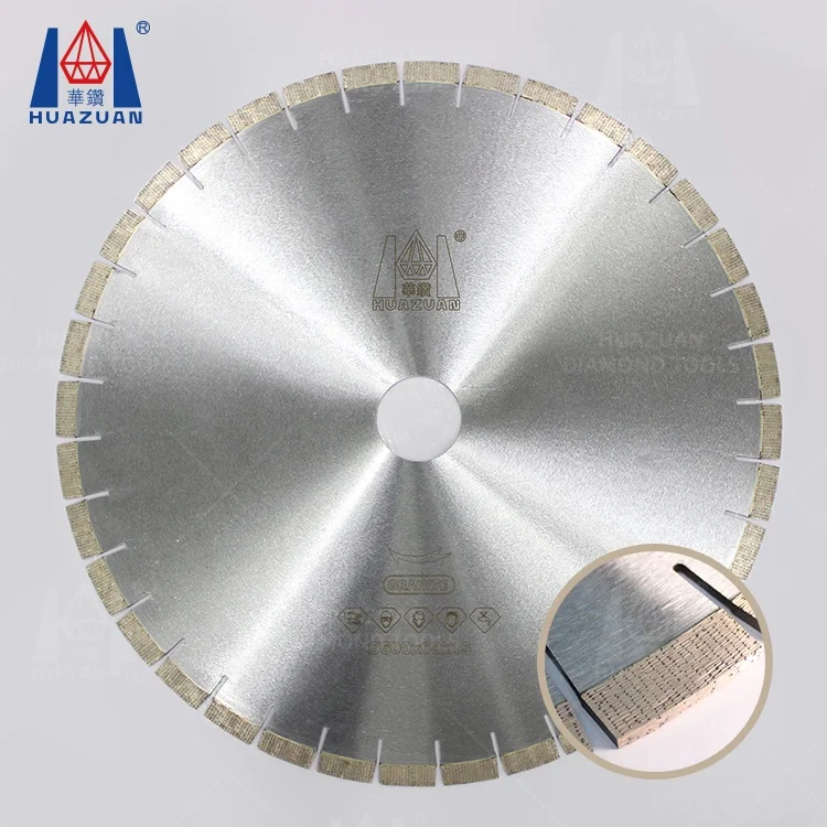 HUAZUAN 500mm arix diamond segments circular cutting cutter granite disc saw blades