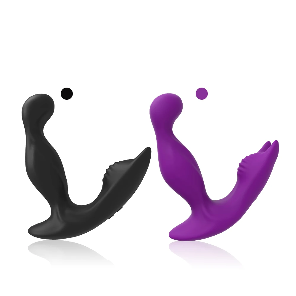
3*9 Best selling silicone anal sex toy waterproof rotating and vibrating vibrator home prostate massager 