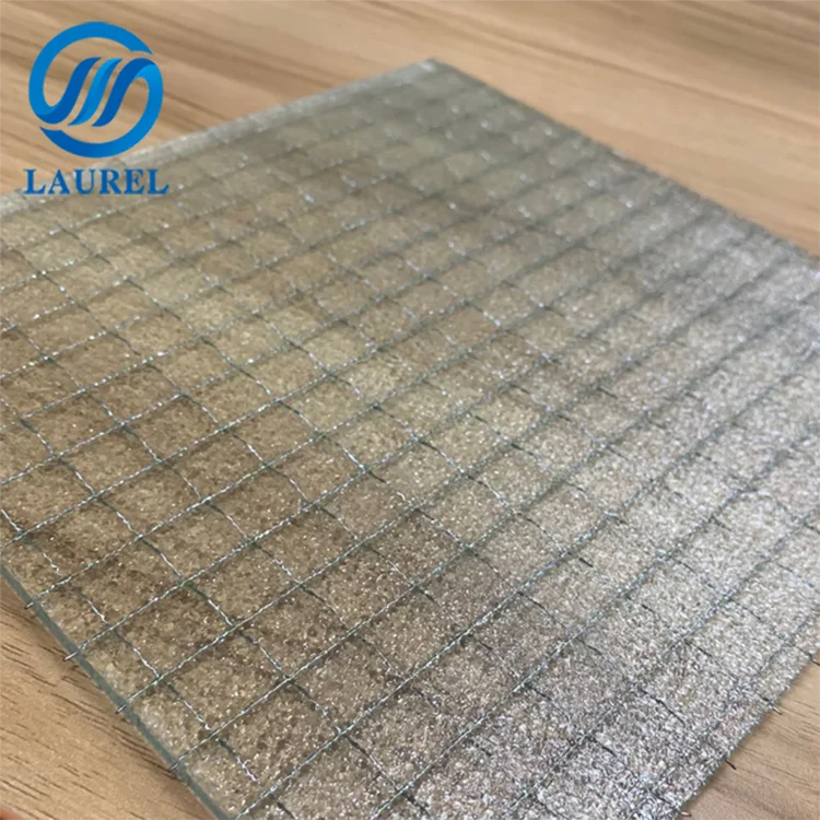 Competitive price 6mm Wired Patterned Glass for door
