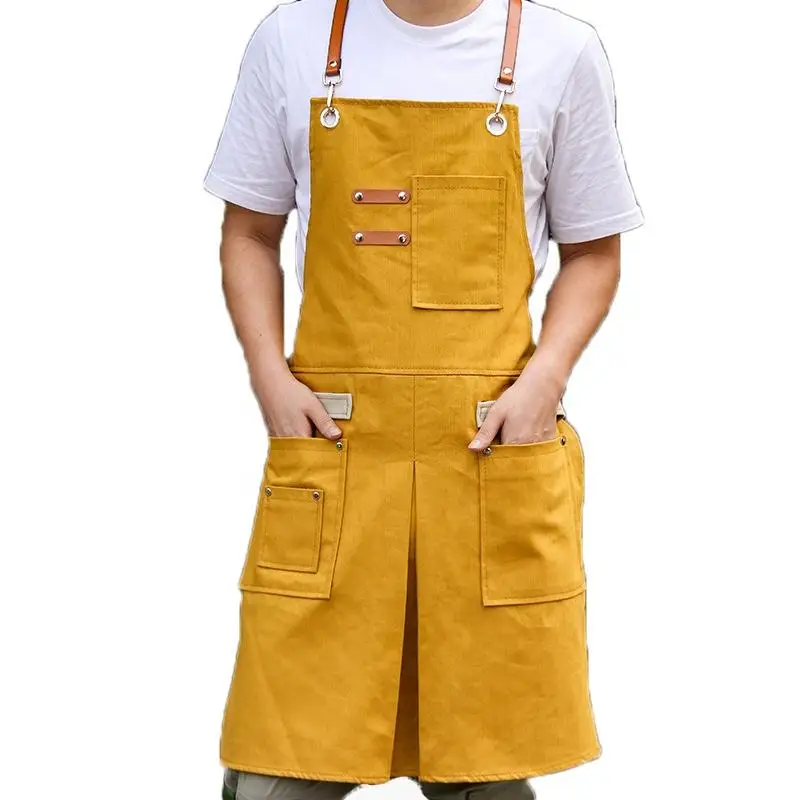 Hotel Uniform for Housekeeping Cleaning Workwear Heat Resistant Apron for Maid Waterproof Gardening Apron Uniform Chef
