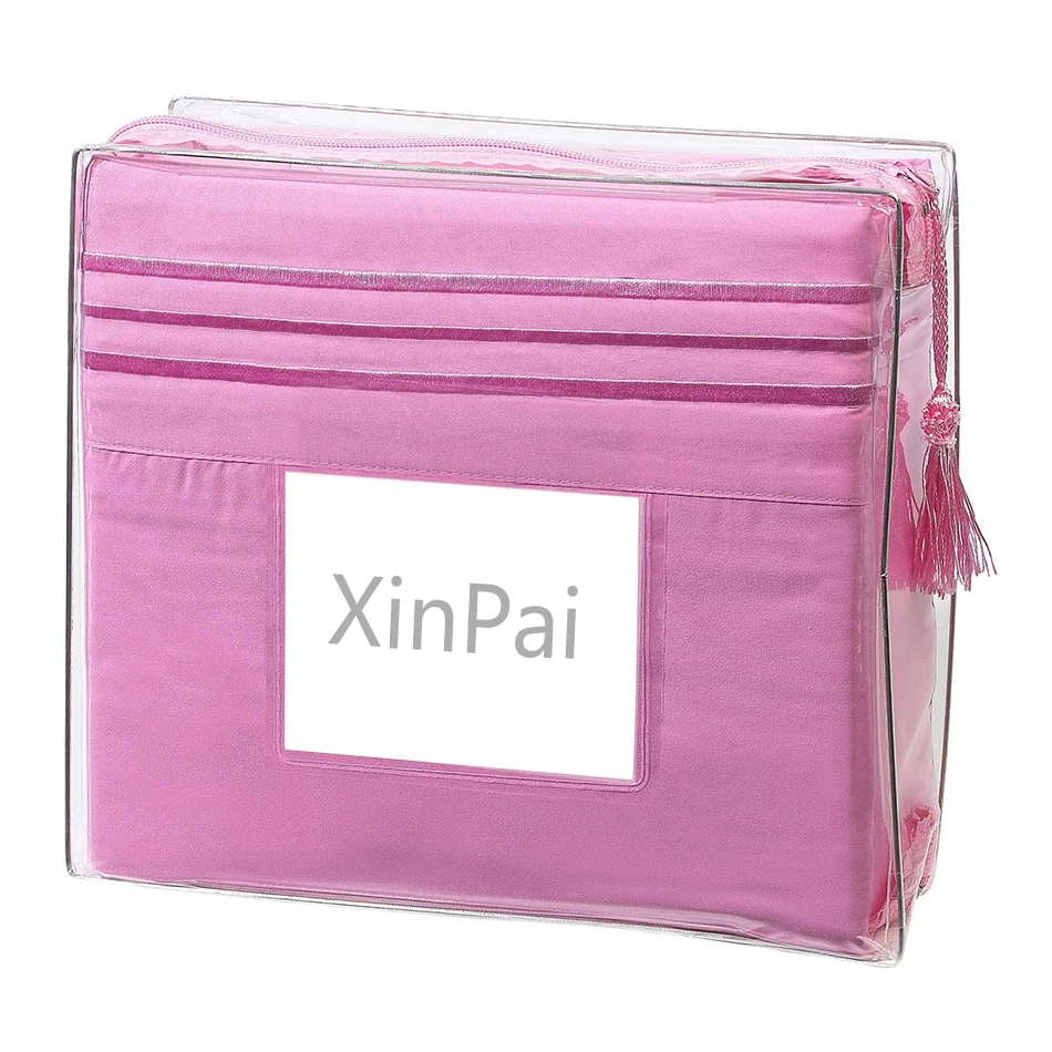 Three lines embroidery luxury hotel sabanas bed sheet 4pcs