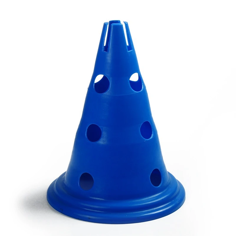 30cm High 3 Hole Sports Colored Soccer Cones Plastic Cones