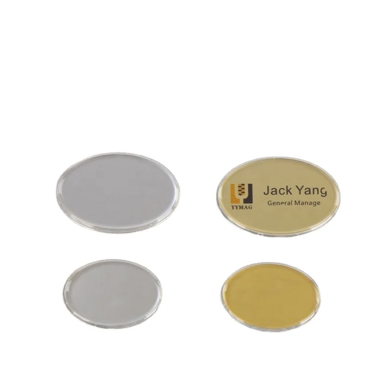 permanent name tag with badges neodymium magnetic name holder