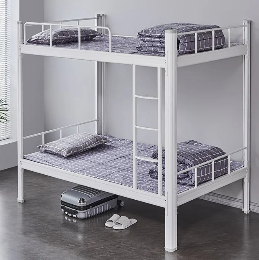 Cheap price wholesale dormitory double twin metal children loft bunk bed furniture for adults