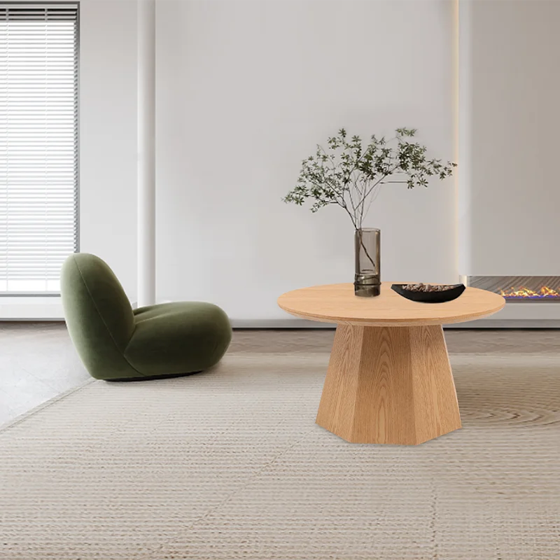 Modern Ash Color Acrylic Coffee Table Farmhouse Design for Living Room Hall School Apartment Hospital Supermarket Workshop Use