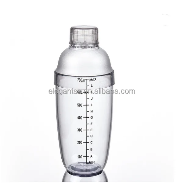 Plastic Cocktail Shaker Wholesale For Home Bar Plastic Shaker Bottle Cobbler Cocktail Shaker Bulk