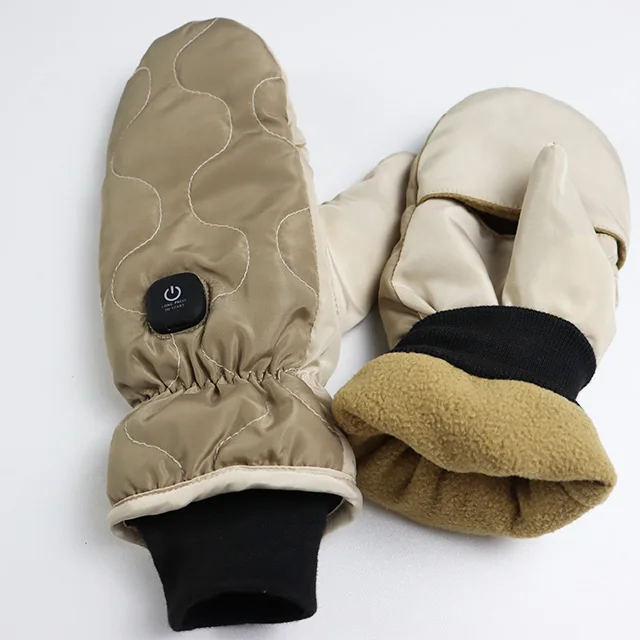High Quality Winter Fashion electric Storage gloves Warm Heated Sport Gloves for Hunting Skiing Fishing and fingers exposed