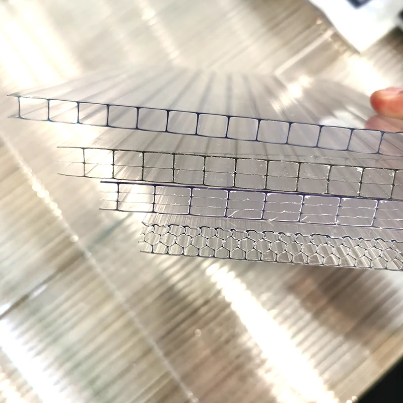 16mm  4 layer polycarbonate Greenhouses multilayer pc hollow sheet