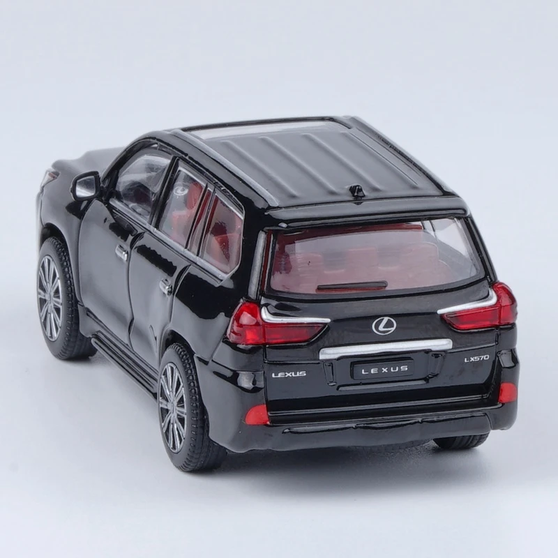 JKM 1:64 Lexus LX570 спортивный внедорожник миниатюрная модель 1/64 игрушечный автомобиль премиум-класса Бесплатные колеса литой Сплав коллекция подарков