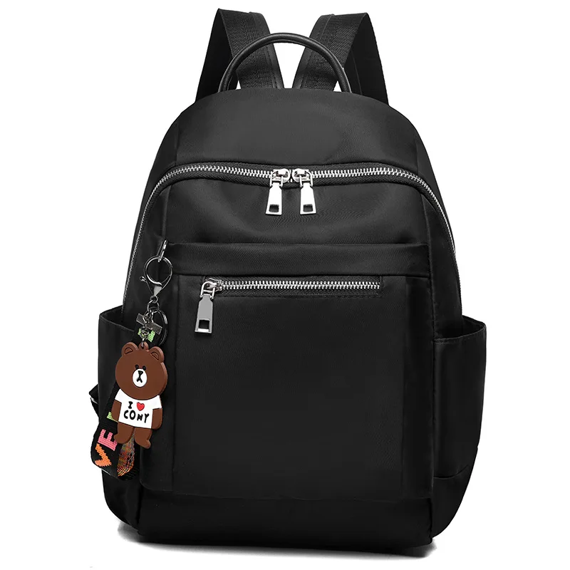 New Leather Small Backpack Women Removable Flap Designer Shoulder Bag Laptop Backpack