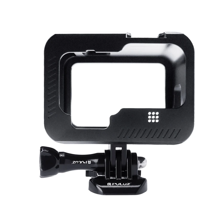 Оптовая продажа PULUZ для GoPro HERO9 черная металлическая рамка крепление защитный чехол с пряжкой базовое и
