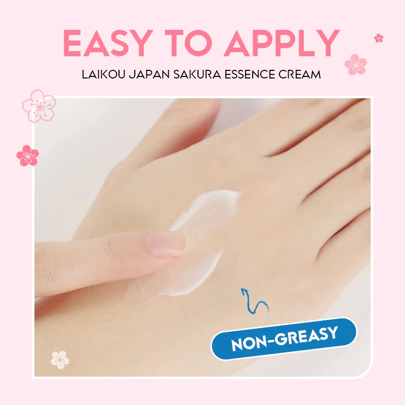 LAIKOU Japan Sakura Mositurzing Anti Wrinkle Sakura Face Moisturizer Collagen Cream