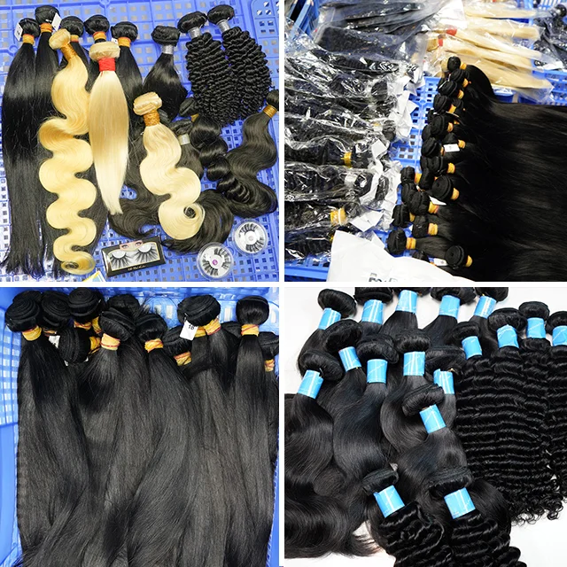 12A Grade High Quality Double Drawn Raw Virgin Cuticle Aligned Human Hair Bundles, Bundles Straight Virgin Brazilian Hair