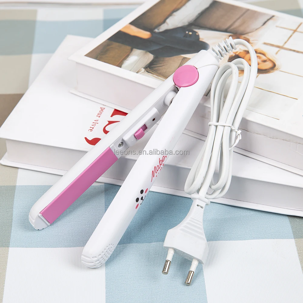 Travel Portable Mini Flat Iron Smart Ceramic Tourmaline Hair Straightener Small Flat Irons for Short Hair