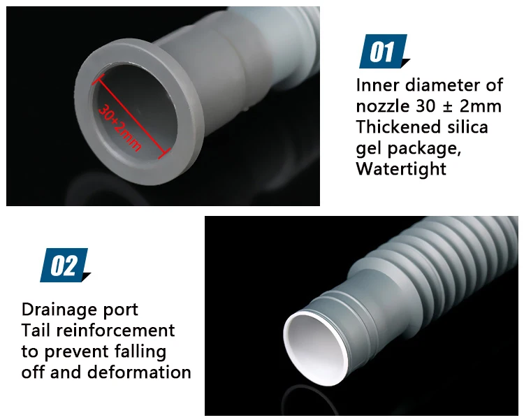 Pvc Drain Hose Telescopic Drainage Pipe Kitchen Sewer Pipe Leakproof Anti-clogging Bathroom Accessories Sink Tool