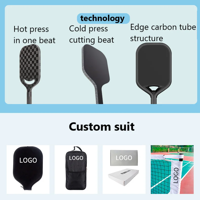 High Quality glass fiber Professional Pick Racket Kids Training Pickle Ball Racket beach Tennis Racket Pickleball