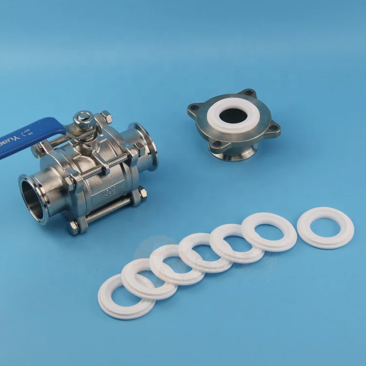 Manufacturer fluorine plastic seal valve three gaskets piece ball valve seal o-ring