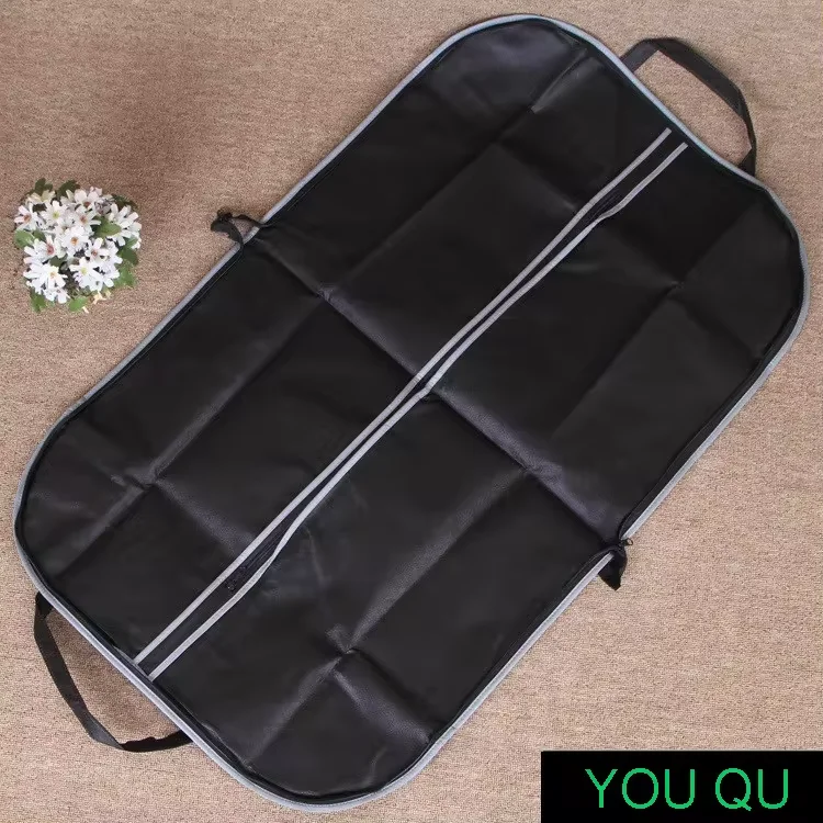 60*100 black stock Hanging Suit and Dress  clothes Travel and Storage Garment Bag with non woven material