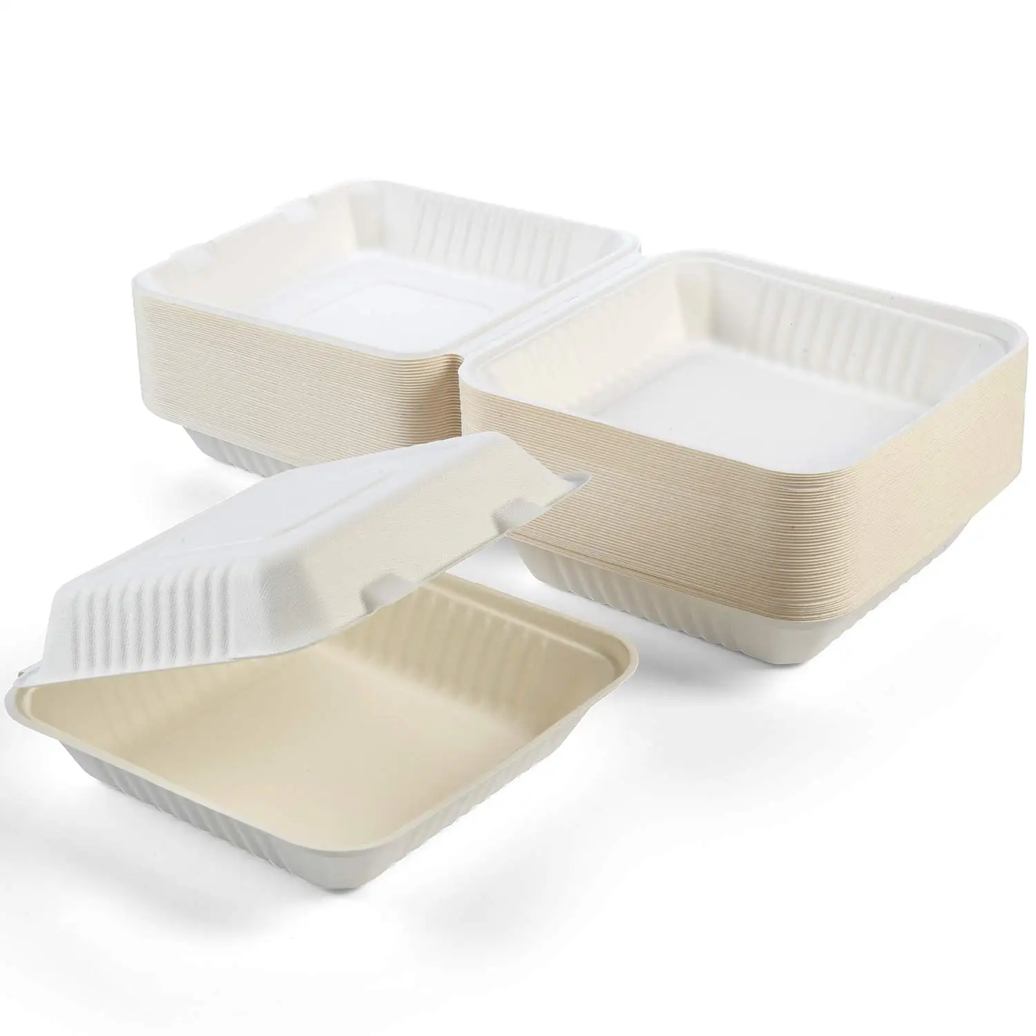 LOKYO fast food hotdog eco friendly compostable disposable to go lunch boxes take out food containers