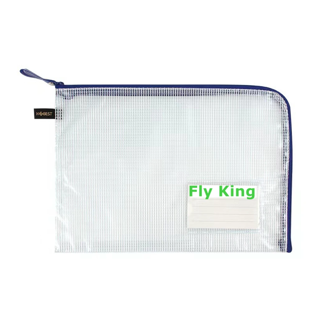 office supply pvc mesh zipper document bag plastic document bag a4 document pvc mesh