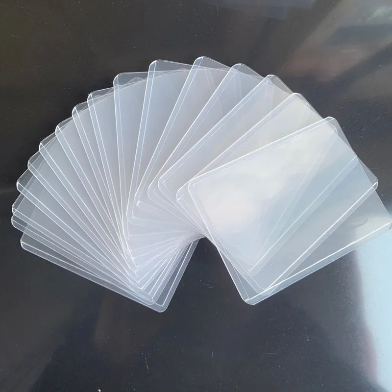 Manufacturer Sports PVC Cards Holder Sleeve 3x4 Trading Clear Card Sleeve Toploaders with Protective Film