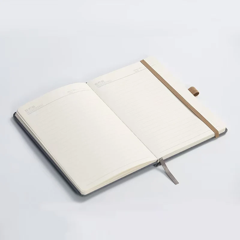 Customized logo stationery notebook gift A5 diary planner with elastic band for promotion
