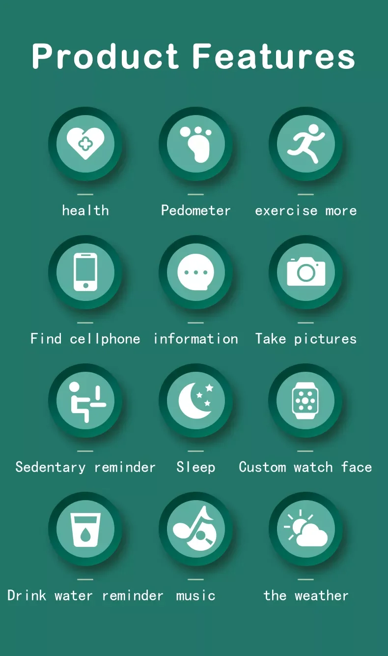 Multifunctional 1.44 Inch Round Screen heart rate cheap watch fd68 fd68s waterproof blood pressure sport smart watch