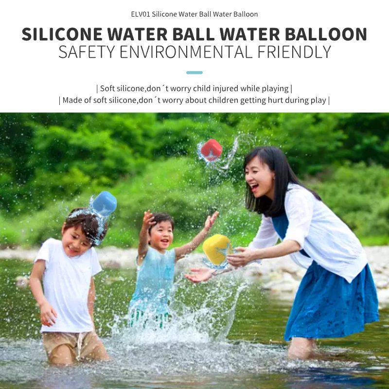 Factory Direct Sale Summer Party Silicone Reusable Water Balloons Magnetic Easy Quick Fill Bomb Self Sealing Water Balloons