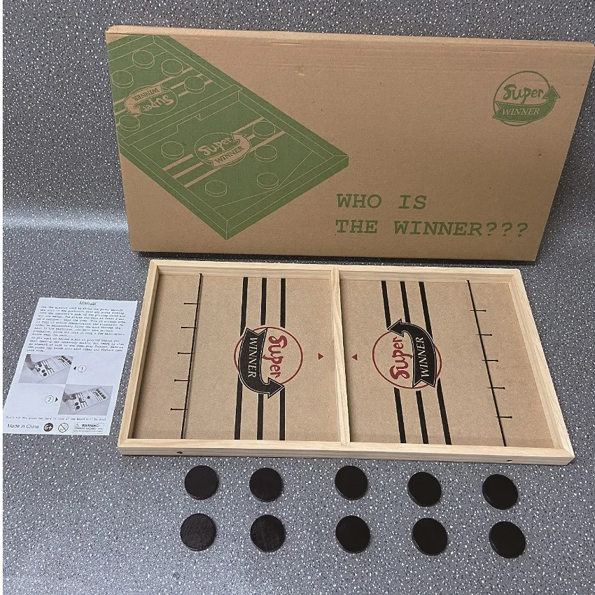 2021 Table Hocked Paced Sling Puck Board Game Fast Sling Puck Winner Party Game Adult Child Family Desktop Battle Board Game