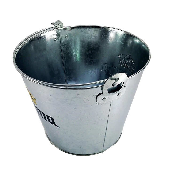  Round 5L /8L Target Challenge Bar Tool Beer Wine Champagne Galvanized Iron Metal Ice Buckets Coolers Tin Pail With Bottle