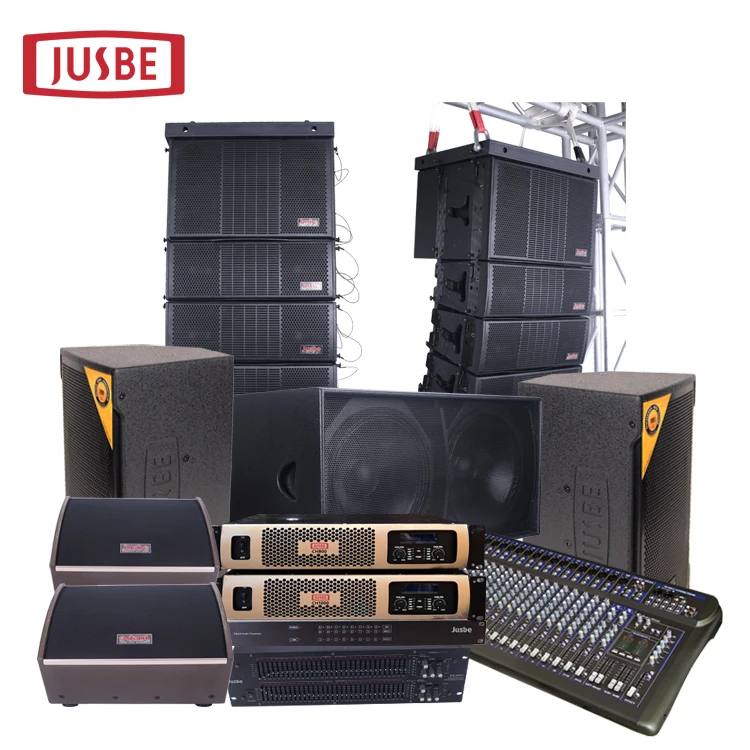 
professional audio full set sound system 250 m2 auditorium/church/pray hall solution 