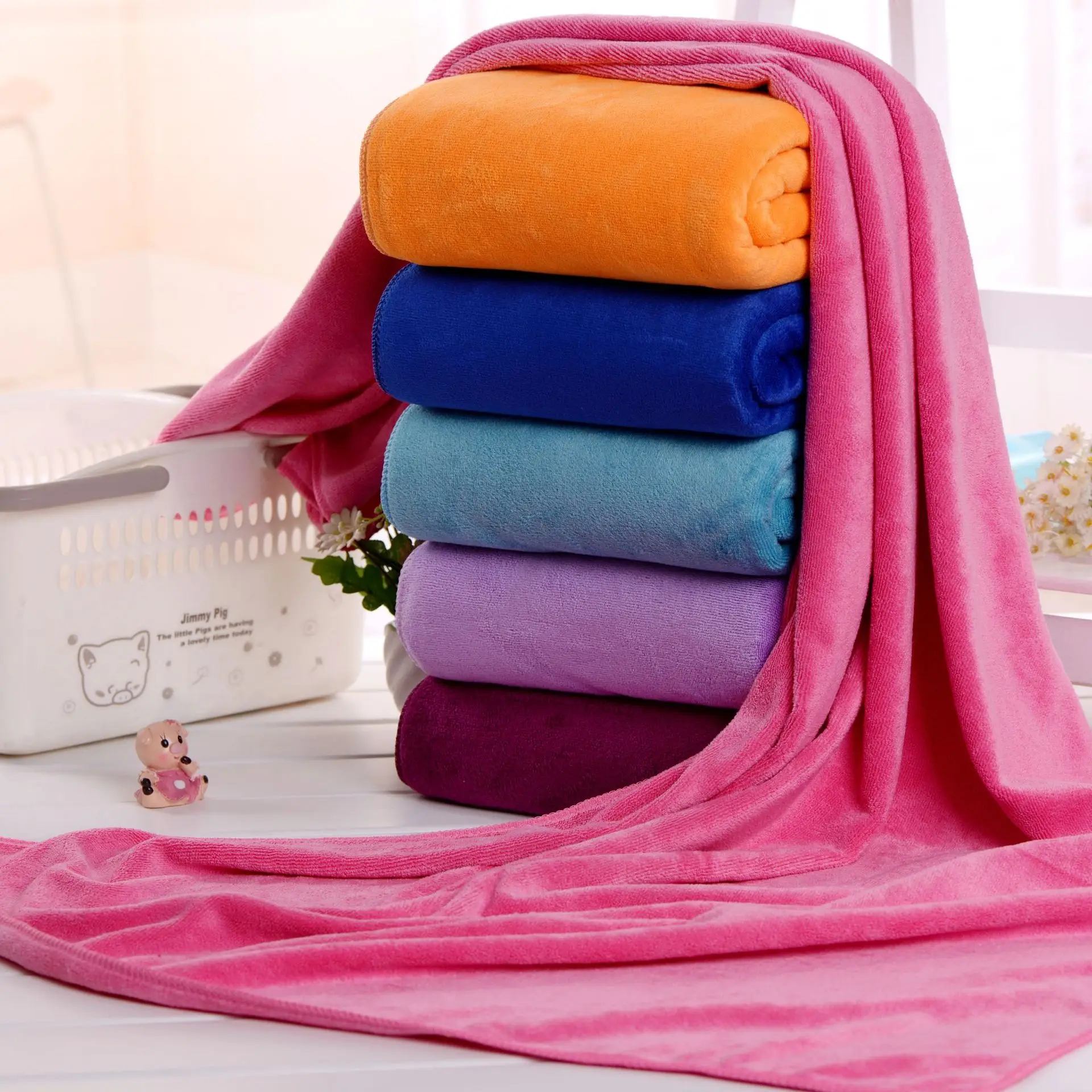 Microfiber Towels Bath Wholesale Breathable Fast Drying Large Size 70x140cm