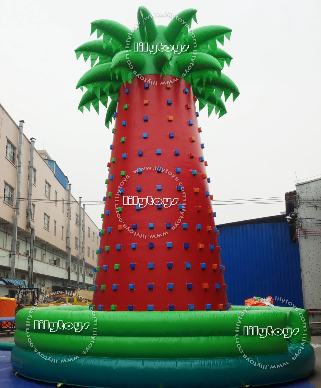 Cheap Playground inflatable rock climbing walls sport games for pressure
