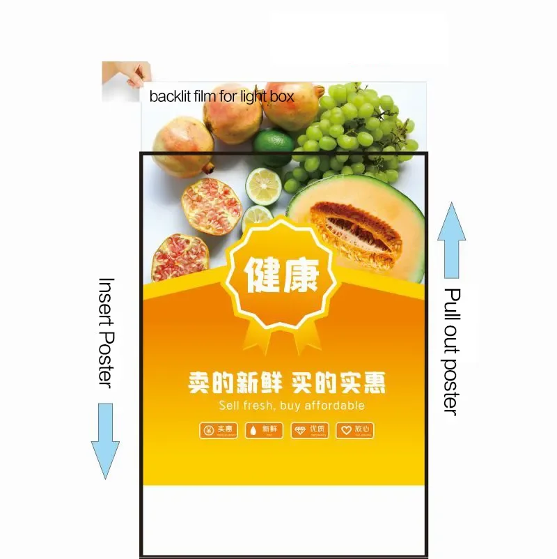 Outdoor Light Box Illuminated Advertising Sign Board Picture Frames Slim Led Light Box For Advertising Display