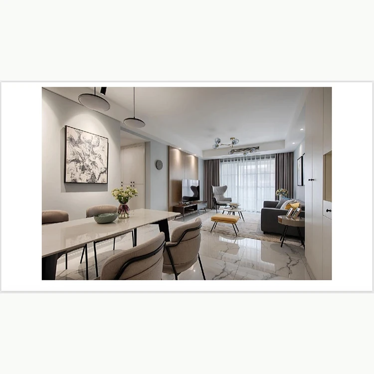 60x60 Glossy Carrara White porcelanato flooring tiles Standard White Marble Ceramic Tile For Floor