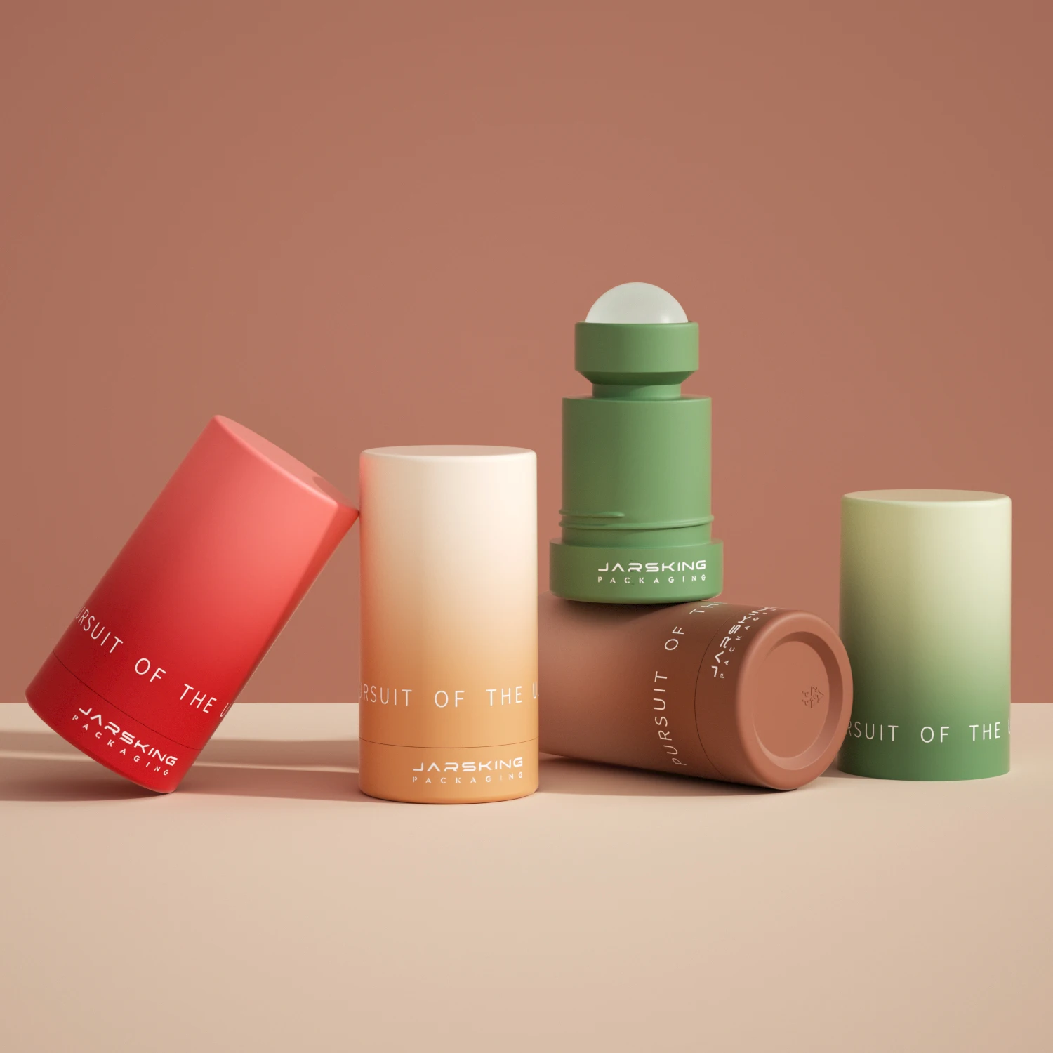 custom color plastic Roll on Deodorant bottles containers Perfume Essential Oil roller bottles with Massage roller ball