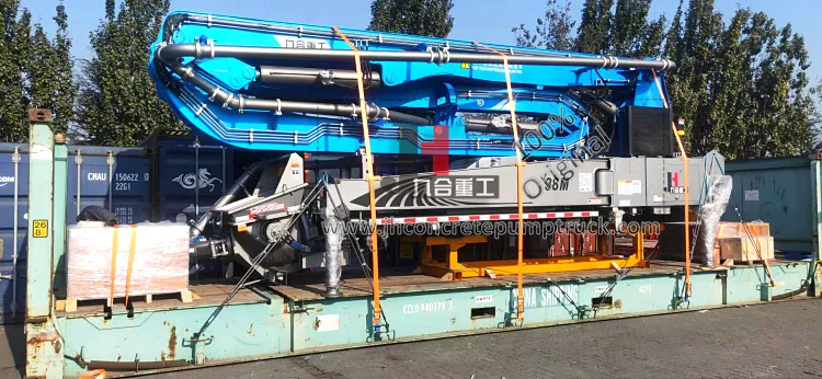 Бетононасос бренда JIUHE 38 м без шасси