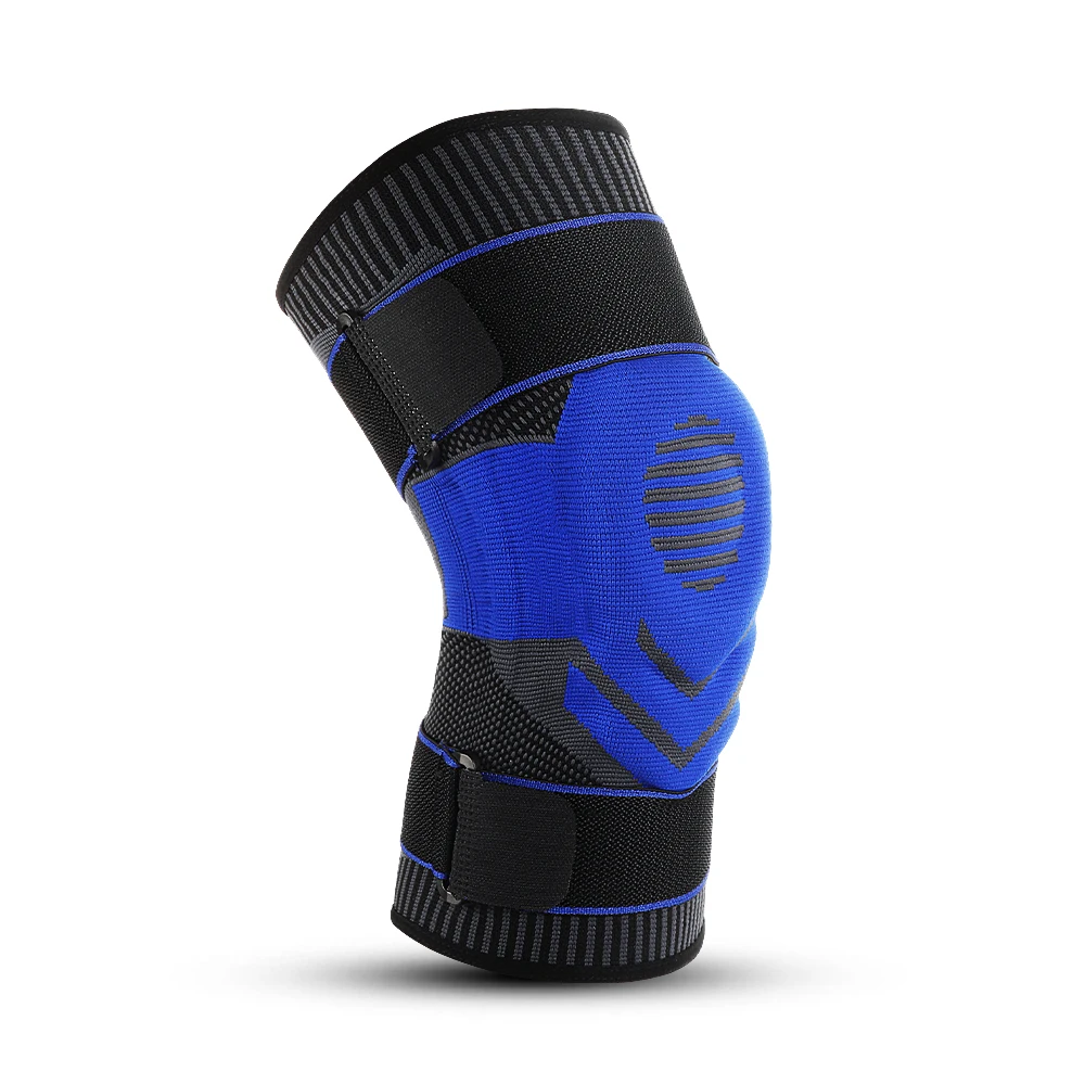 AB006 Fitness running knee guards pad brace patella knee knitting exercise  kneepad silica gel cover protective