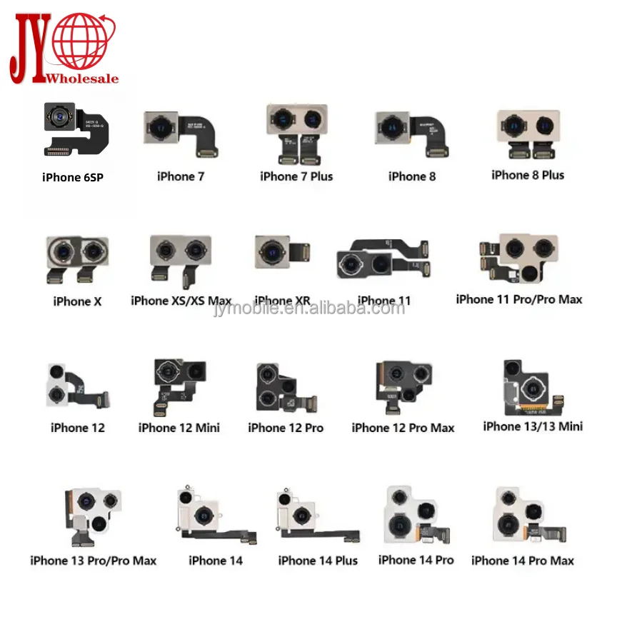 JY Original Dual Rear Cameras Big Back Camera Flex Cables for iPhone 13 13mini 13Pro 13ProMax Repair Spare Parts