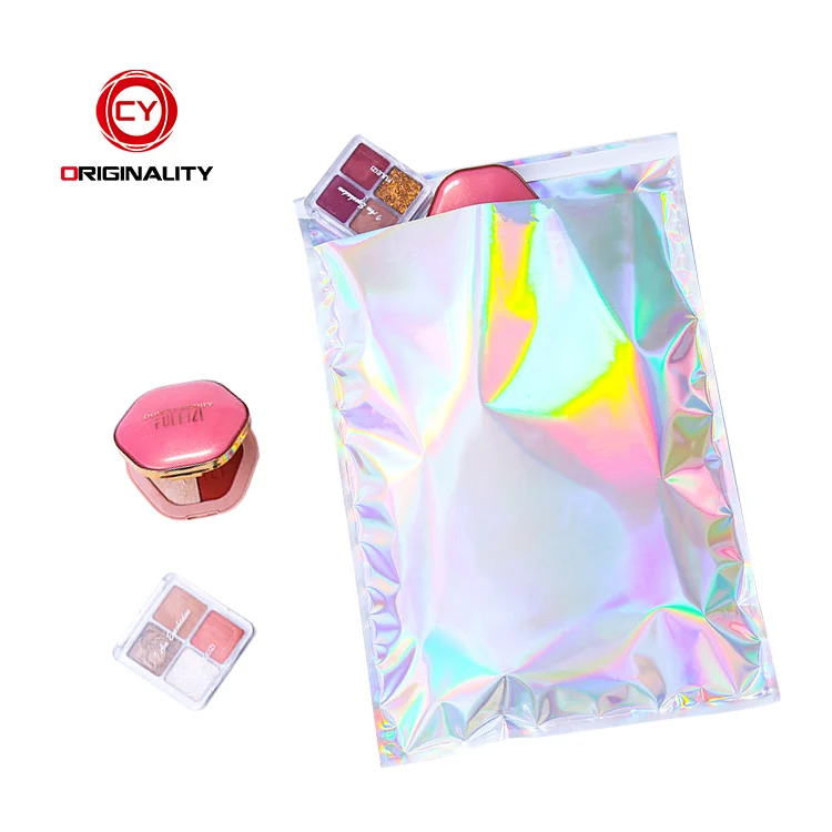 Custom Cosmetics Print Mailing Bubble Padded Holographic Mylar Bags Eco Poly