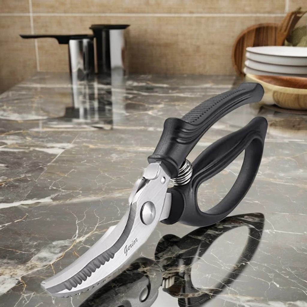 Upgrade Heavy-Duty Stainless Steel Kitchen Scissors Multipurpose Ultra Sharp Professional Poultry Shears Chicken Meat Scissors