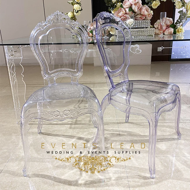 
elegant party events used for wedding crystal clear plastic acrylic wedding chair 
