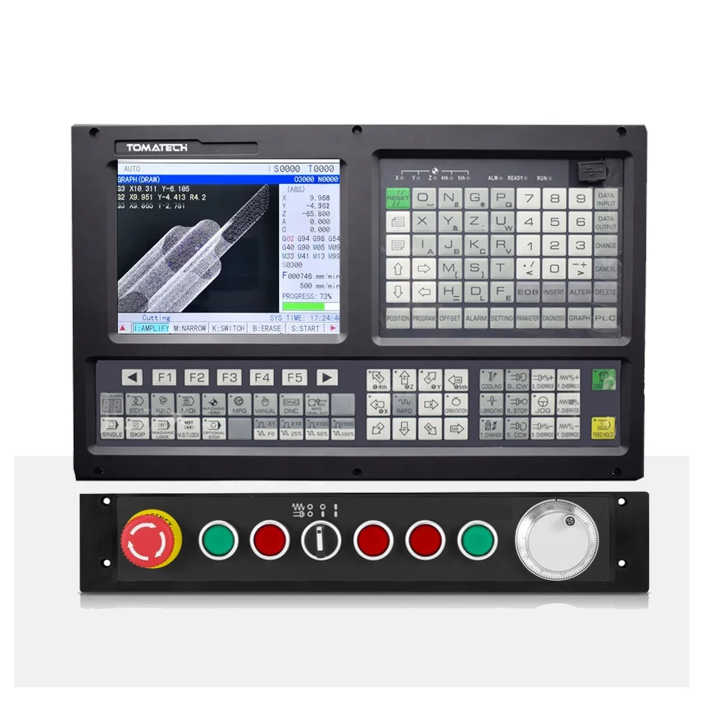  5 осей cnc высокой эффективности fanuc станков контроллер с 32 бита ALU CNC система управления для