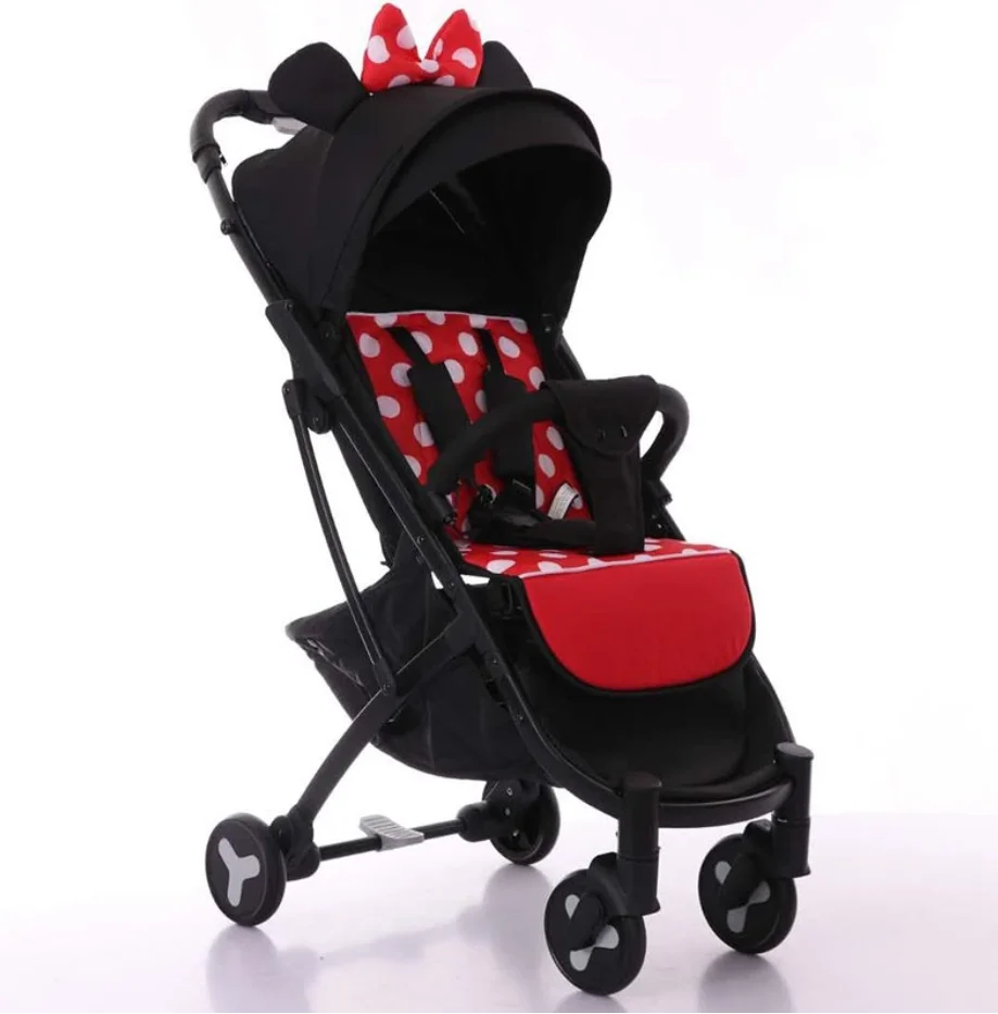 
Baby baby dining chair cart can sit can lie down folding lightweight high landscape four wheel shock absorber newborn 
