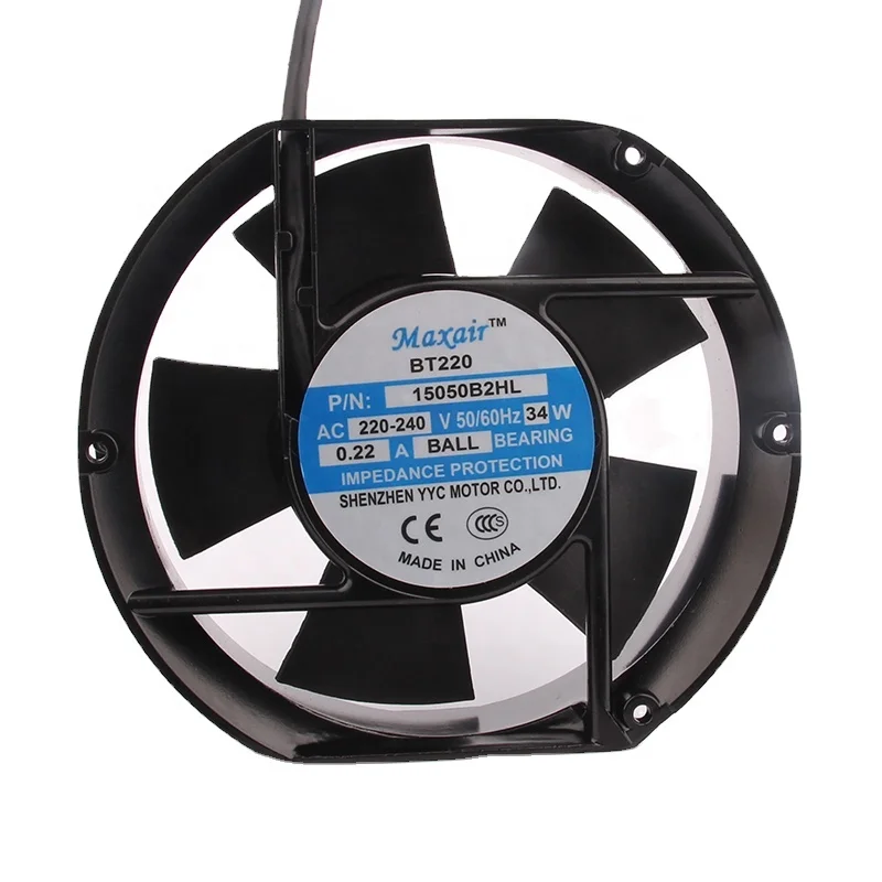 Новый Maxair BT220 AC220-240V 0.22A 34 Вт DC EC 172X150X51MM 17 см 17251 двойной шариковый подшипник с осевым потоком 15050B2HL Вентилятор охлаждения