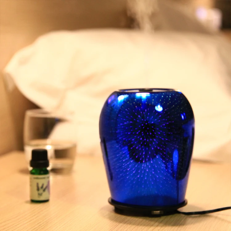 Home Decorative 100ml Glass Ultrasonic Fragrance Air Humidifier Yoga Essential Oil Diffuser oil difuser
