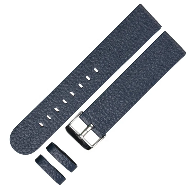 Hirsch nagata black leather watch straps 22 mm