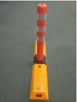 Height 770mm road safety crowd control bollard orange color traffic pillar