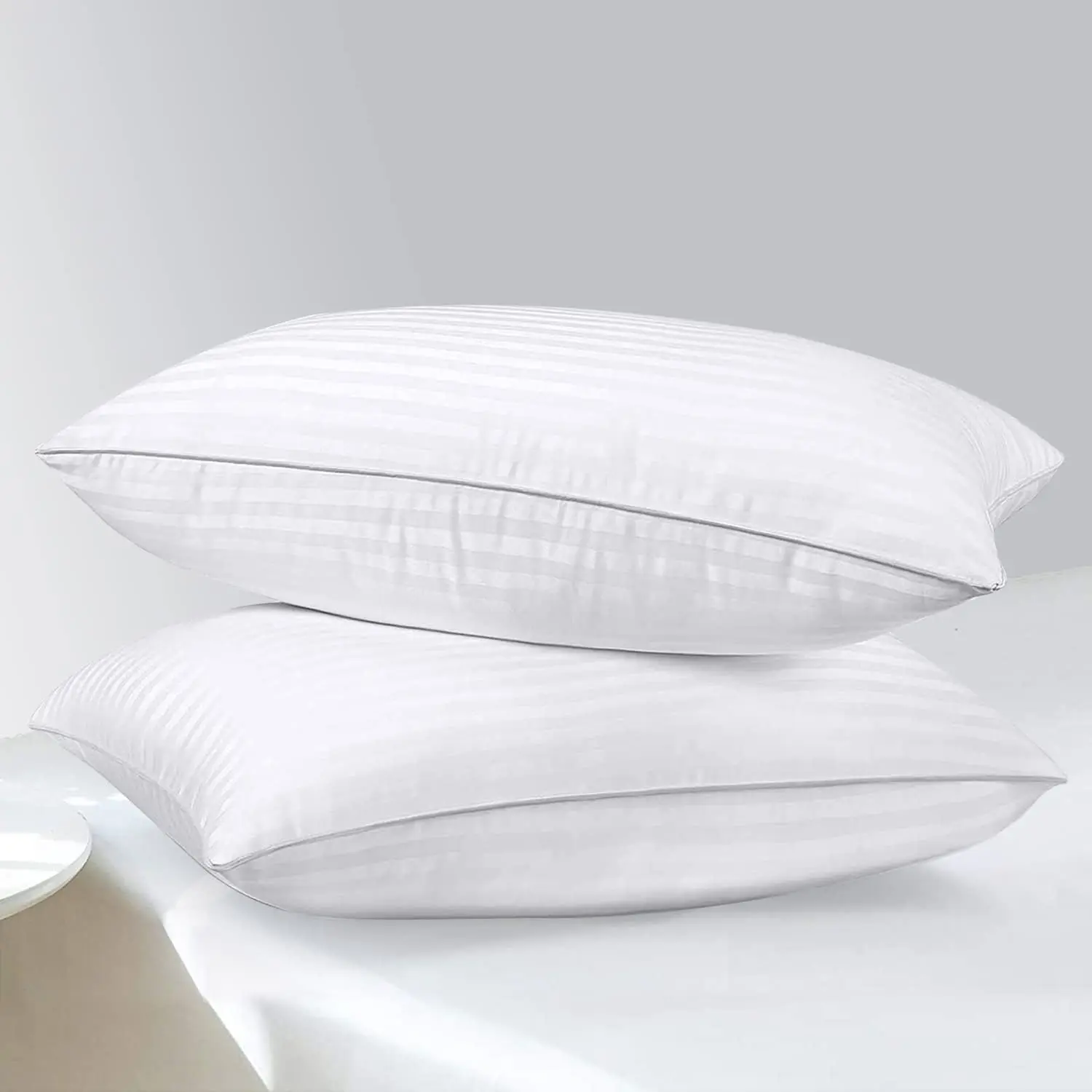 Breathable Cotton Cover Soft Down Alternative Medium Support for Side Back and Stomach Sleepers Pillow for home